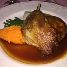 Gluten-free duck from Le Cremaillere